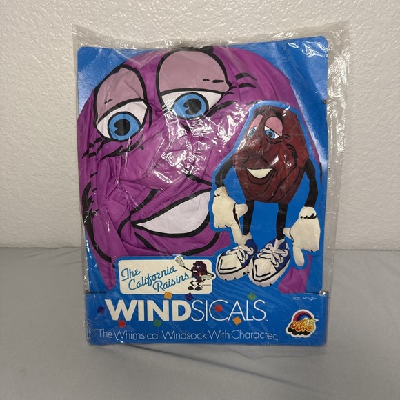 Spectra Star Kites Other - Vintage 80's California Raisins Windsock Spectra Star Kites Windsicals Brand New